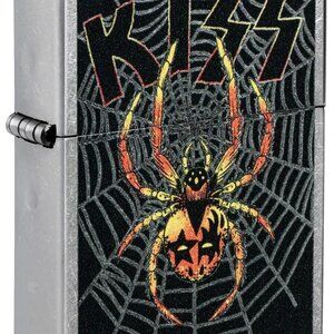 Cool Kiss Spider Web Zippo Lighter